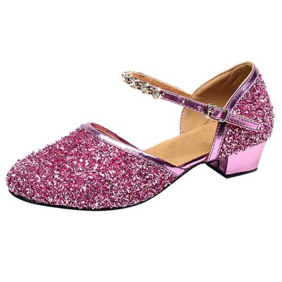 CsgrFagr Women's Prom Ballroom Latin Dance Shoes Square Dance Shoes Sandals Dressy Comfortable Wedges Women (Hot Pink, 7.5)