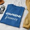 Veracco Girlfriend Fiancee Funny Engagement Shirt  Bridal Shower Wedding Gift T Shirt for Women & Men Royal Blue view 2