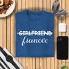 Veracco Girlfriend Fiancee Funny Engagement Shirt  Bridal Shower Wedding Gift T Shirt for Women & Men Royal Blue view 4