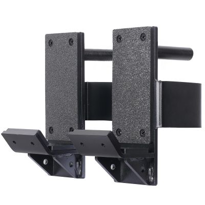SYL Fitness J-Hooks for Squat/Power Rack - Available in 2"x2" and 3"x3", Heavy Duty J-Cups Barbell Holder with UHMV Pads (For 3"x3" Rack with 5/8" Hole)