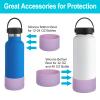 DBIW Boot for Hydro Flask 12-24 OZ Water Bottle/Stanley Tumbler, Bottom Boots for Hydroflask Sports Water Bottles, Silicone Bottom Cover Sleeve (Lilac, Fits Stanley Cups + Hydro 12-24 oz) view 4