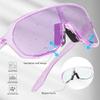 KAPVOE Photochromic Cycling Glasses for Men Women Mountain Bike Sunglasses Black Sports Goggles UV Protection view 4