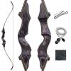 60 Inch Takedown Recurve Bows Left Hand Archery Bow with Bow Stringer 20-60lbs Hunting Bow for Adults Target Shooting Practice (30LBS) view 1