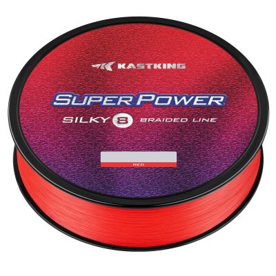 KastKing Superpower Silky8 Braided Fishing Line, White, 8 Strands, 6 LB, 150 Yds