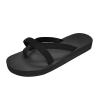 Black Sandals Women Flat, Women's Fashion Slippers Peep-Toe Summer Casual Clip Toe Beach Sandals Lace-Up Comfortable Cute Sandals view 3