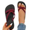 Black Sandals Women Flat, Women's Fashion Slippers Peep-Toe Summer Casual Clip Toe Beach Sandals Lace-Up Comfortable Cute Sandals view 1