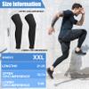 CACASO 3 Pairs Leg Sleeves,Full Length Leg Compression Sleeve,Sports Leg Knee Sleeve with Anti Slip Silicone Strips,UV Protect Long Leg Sleeves for Men Women Basketball Football Running view 2