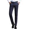 Maiyifu-GJ Men's Slim Fit Skinny Stretch Pant Classic Solid Color Tapered Suit Pant Lightweight Business Comfort Trousers (Blue,29) view 1