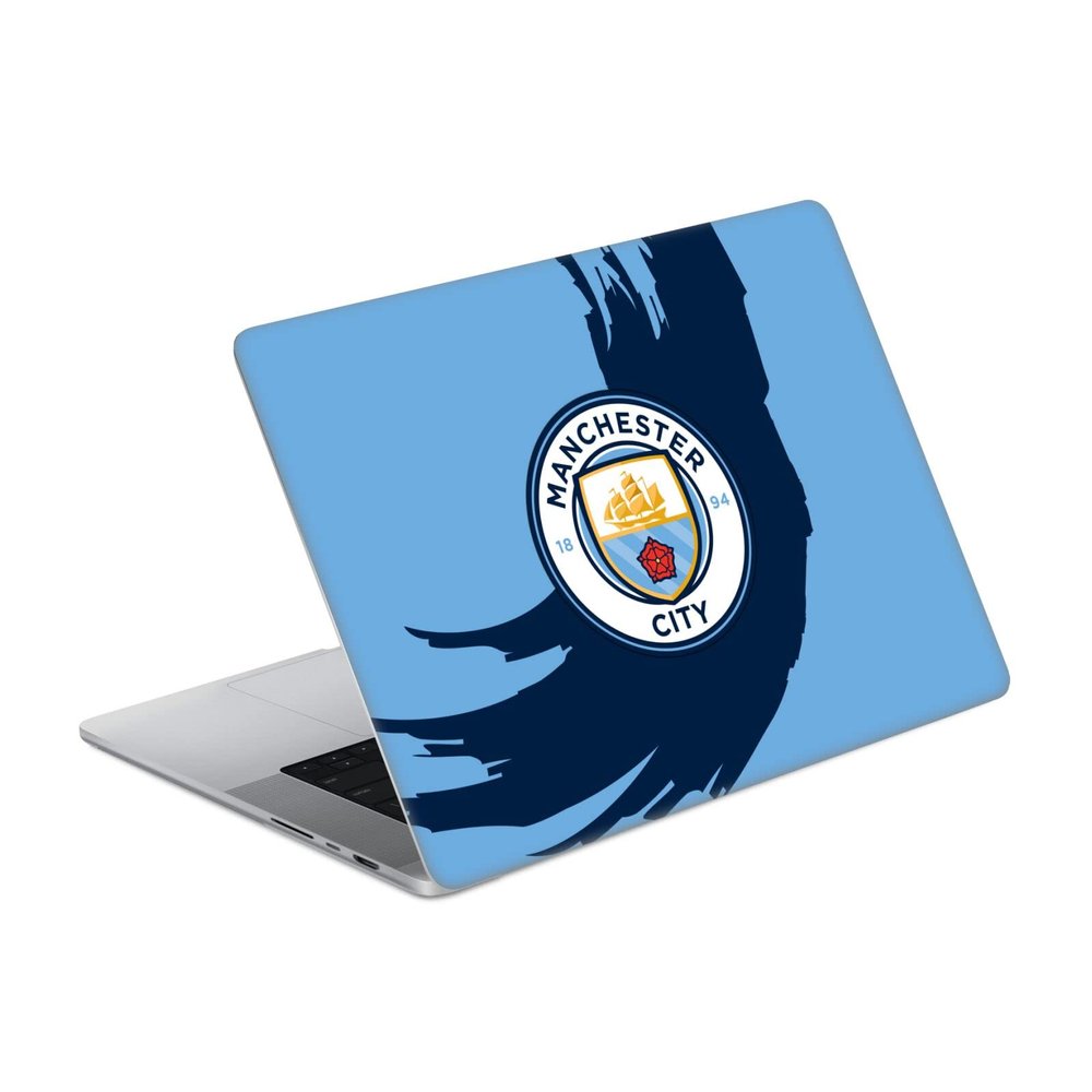 Head Case Designs Officially Licensed Manchester City Man City FC Sweep Stroke Art Vinyl Sticker Skin Decal Cover Compatible with MacBook Pro 14" A2442