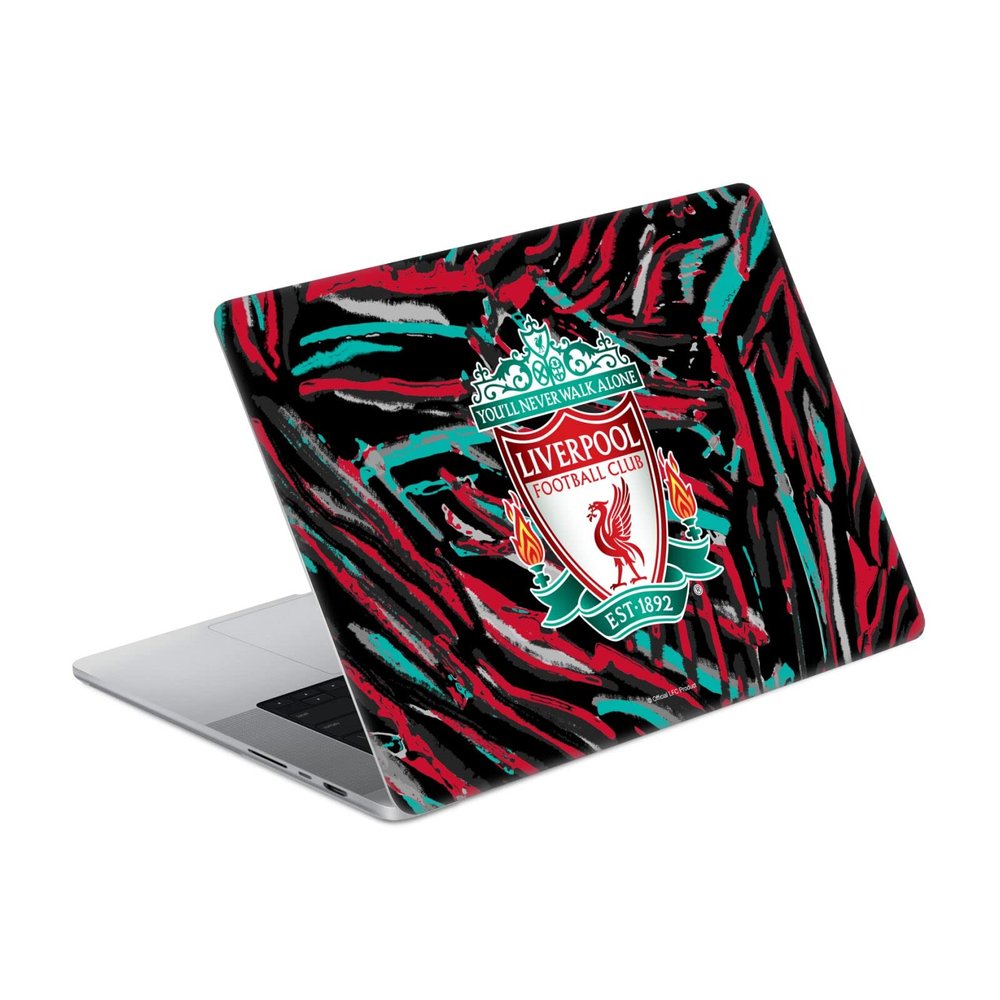 Head Case Designs Officially Licensed Liverpool Football Club Abstract Brush Art Vinyl Sticker Skin Decal Cover Compatible with MacBook Pro 14" A2442
