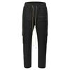 JEsilunmaMY Men's Multi-Pocket Cargo Pants Drawstring Elastic Waist Camo Straight Pants Distressed Hip-Hop Loose Trousers (Black,Medium) view 1