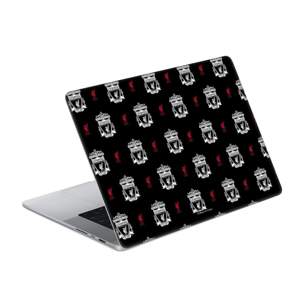 Head Case Designs Officially Licensed Liverpool Football Club Logo Pattern Art Vinyl Sticker Skin Decal Cover Compatible with MacBook Pro 14" A2442