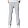Maiyifu-GJ Men Slim Stretch Casual Pant Solid Color Skinny Comfort Suit Pant Lightweight Wrinkle Resistant Business Trousers (Grey,30) view 1