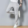 Maiyifu-GJ Men Slim Stretch Casual Pant Solid Color Skinny Comfort Suit Pant Lightweight Wrinkle Resistant Business Trousers (Grey,30) view 2