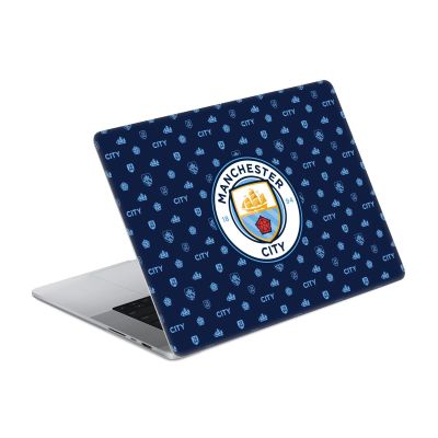 Head Case Designs Officially Licensed Manchester City Man City FC Logo Pattern Art Vinyl Sticker Skin Decal Cover Compatible with MacBook Pro 14" A2442