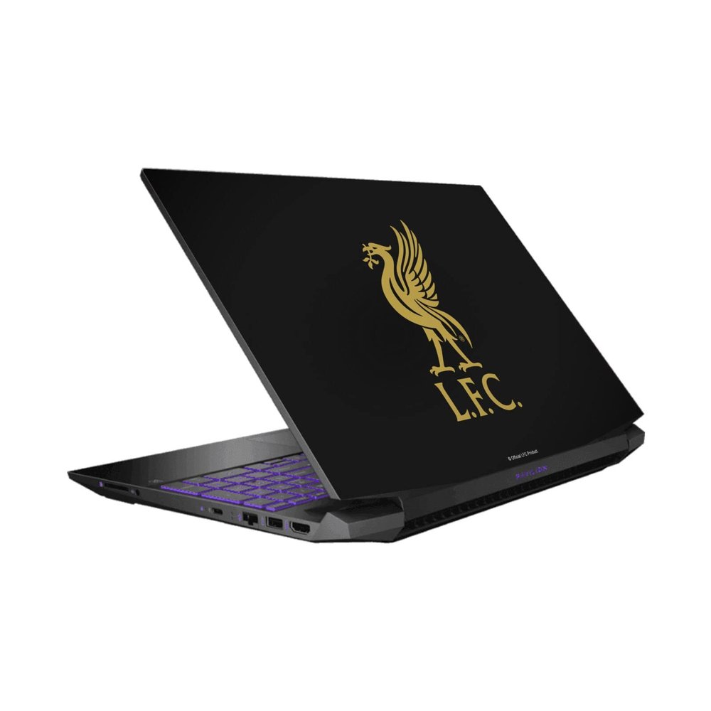 Head Case Designs Officially Licensed Liverpool Football Club Liver Bird Gold On Black Art Vinyl Sticker Skin Decal Cover Compatible with HP Pavilion 15.6" 15-dk0047TX