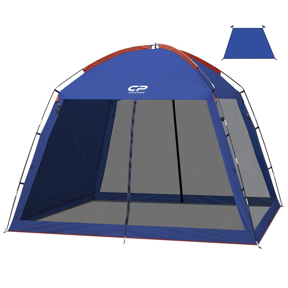 CAMPROS CP Screen House Tent 10 x 10 Ft Screened Mesh Net Wall Canopy