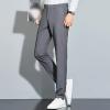 Maiyifu-GJ Men's Slim 4-Way Stretch Pant Solid Skinny Fit Comfort Suit Pant Lightweight Wrinkle Resistant Business Trousers (Grey,28) view 2