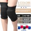 Yunsailing 6 Pairs Volleyball Knee Pads for Women Men, Soft Breathable Volleyball Tactical Knee Pads Workout Protector for Basketball Football Hockey Dance Running(L Size,Black) view 2
