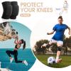 Yunsailing 6 Pairs Volleyball Knee Pads for Women Men, Soft Breathable Volleyball Tactical Knee Pads Workout Protector for Basketball Football Hockey Dance Running(L Size,Black) view 4