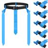 Junkin 6 6/8/10 Players Flag Football Sets Adjustable Football Belts and Flags for Youths Teens Kids Adults Players Sports Team (Blue) view 1