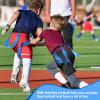 Junkin 6 6/8/10 Players Flag Football Sets Adjustable Football Belts and Flags for Youths Teens Kids Adults Players Sports Team (Blue) view 3