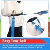 Junkin 6 6/8/10 Players Flag Football Sets Adjustable Football Belts and Flags for Youths Teens Kids Adults Players Sports Team (Blue) view 4