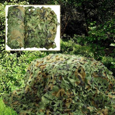 Jolan Camouflage Netting Military,Garden Patio Pergola Shade Net,Camo Netting for Hunting,Woodland,Camping,Army,Decoration,Sunscreen,Car Cover,Reinforced Camouflage Net,Jungle-1.5x2m(4.9x6.6ft)