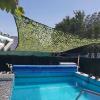 Jolan Camouflage Netting Military,Garden Patio Pergola Shade Net,Camo Netting for Hunting,Woodland,Camping,Army,Decoration,Sunscreen,Car Cover,Reinforced Camouflage Net,Jungle-1.5x2m(4.9x6.6ft) view 4