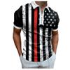 Dressnu Striped Summer t-Shirt Polo Lapel Summer Casual Short Picture Color 5 M view 1