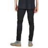 JEsilunmaMY Slim Fit Denim Pants for Men Mid Waist Distressed Stretch Skinny Pencil Jeans Washed Boyfriend Jean Trousers (Black,31) view 3