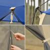 CAMPROS CP Screen House Room with 1 Pc Removal Wind/Sun Panel Canopy Tent Camping Tent Screen Shelter Gazebos for Patios Outdoor Camping Activities, 12'X12'X92in(H) - Blue view 4