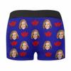 Artsadd Custom Face Boxers Briefs for Men Personalized Love Underwear Valentine's Day Best Gifts for Husband Boyfriend view 3