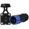 Trolling Motor Plug Receptacle Set, 12V/24V/ 36V/48V Plug for Trolling Motor/Down Rigger/Fishing Reel,Waterproof Marine Boat DC Power Connector 2Pack view 2