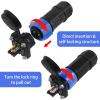 Trolling Motor Plug Receptacle Set, 12V/24V/ 36V/48V Plug for Trolling Motor/Down Rigger/Fishing Reel,Waterproof Marine Boat DC Power Connector 2Pack view 4