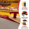 DOZPAL Kids Gymnastics Springboard, Spring Board Sport Equipment for Family Playroom Practice, Suitable for Home, Gymnastics Bar, Playroom,4springs view 2