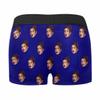 Artsadd Custom Face Boxers Briefs for Men Personalized Navy Underwear Valentine's Day Best Gifts for Husband Boyfriend view 3