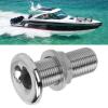 1/2in Boat Thru Hull Fitting Drain 316 Stainless Steel Water Drain Outlet for 1/2in Interior Diameter Hose for Marine Boats Yacht view 3