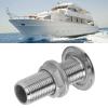 1/2in Boat Thru Hull Fitting Drain 316 Stainless Steel Water Drain Outlet for 1/2in Interior Diameter Hose for Marine Boats Yacht view 4