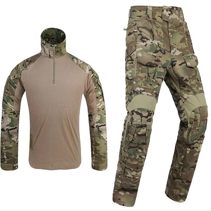 EMERSONGEAR Gen3 Uniform,Military Painball Suit,Army Airsoft Combat BDU Pants Shirts with Knee Pads