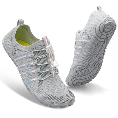 XIHALOOK Outdoor Hiking Water Shoes Sports Beach Diving Sandals for Women Men Walking Barefoot Grey, 11.5 Women/10.5 Men