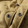 Men'd Jacket Winter Khaki Thickened Multi-Pocket Tooling Thickened Long-Sleeved Cardigan Jacket Navy Blue S view 2