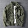Autumn and Winter Men's Jacket Sportswear Thick Coat Khaki Men's Coat Outdoor Work Tooling Coat Gray Camo M view 2