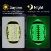 MILACHIC Glow in The Dark Football Size 9, Luminous Glowing Super Grip Composite Leather Football with Pump and Carry Bag view 2