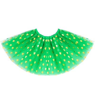 Nicute St Patricks Day Tutu Green Tutu Skirt Layered Tulle Short Skirts Festival Tutus Costume for Women(Green)
