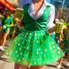 Nicute St Patricks Day Tutu Green Tutu Skirt Layered Tulle Short Skirts Festival Tutus Costume for Women(Green) view 3
