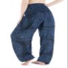 Lannaclothesdesign Harem Pants Women High Waist Bohemian Yoga Pants with Pockets - Boho Hippie Clothes (XXL, Black Double Rose) view 2