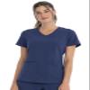 Cherokee Women Scrubs Top V-Neck Plus Size CK826, 3XL, Navy view 1