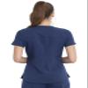 Cherokee Women Scrubs Top V-Neck Plus Size CK826, 3XL, Navy view 4