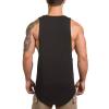 Kyisoy Muscle Tank Tops for Men Casual Cotton Sleeveless V Neck T Shirts Vests Gym Workout Undershirt Summer Beach Tanks (Black,X-Large) view 4